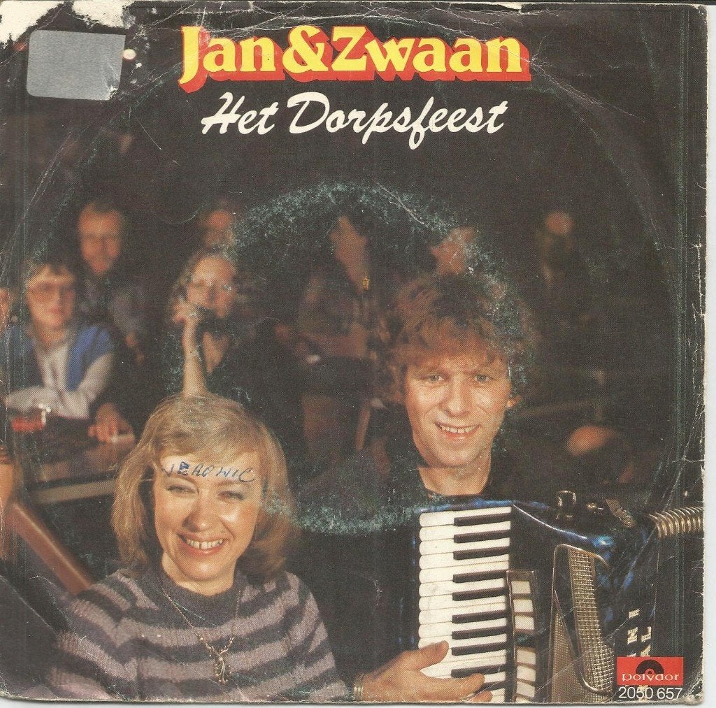 VERKOCHT Jan & Zwaan ‎– Het Dorpsfeest (1980), Gebruikt, Fotohoes, 7 inch, Ophalen of Verzenden