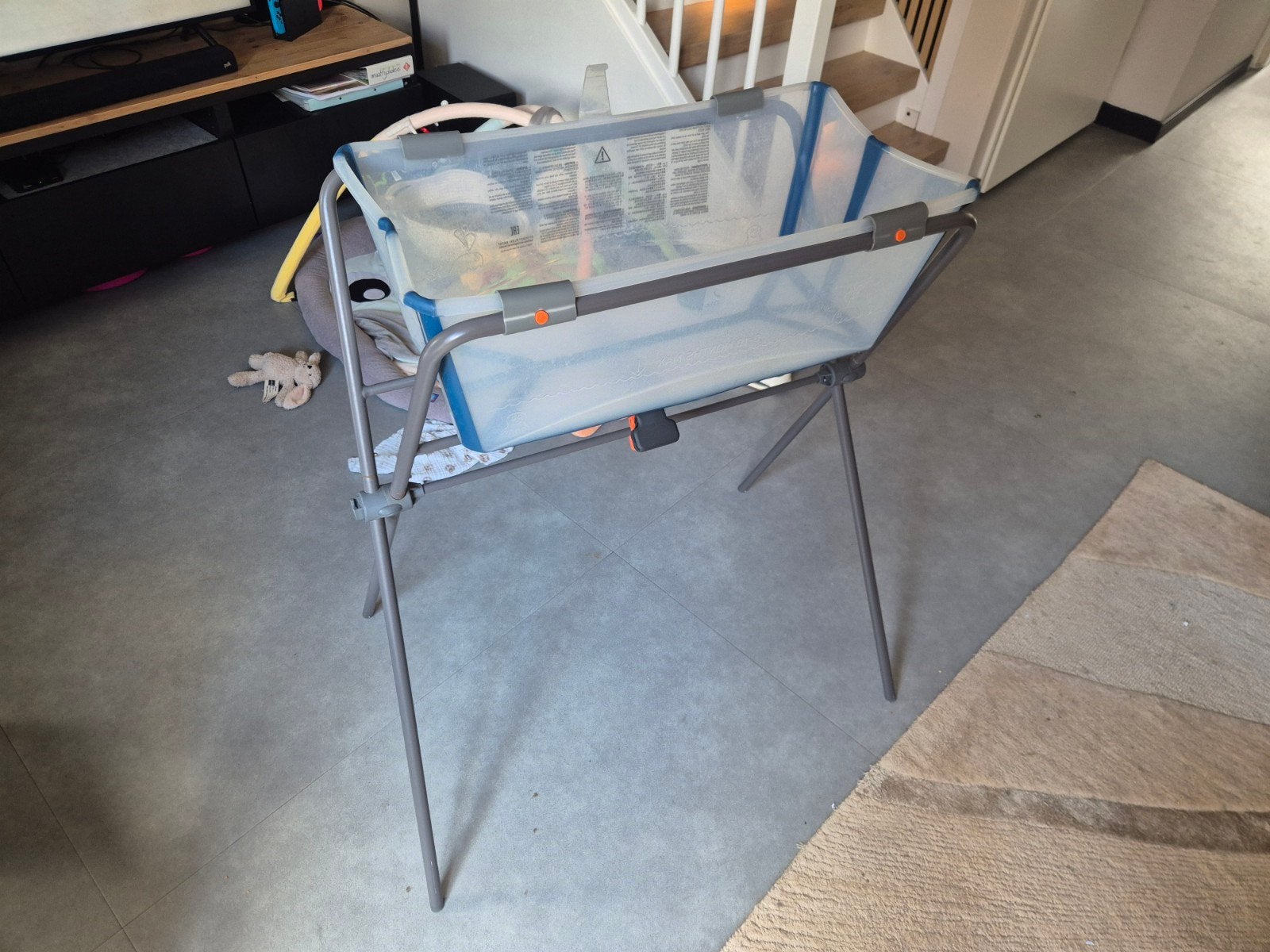 Stokke Flexi Bath met standaard - Gebruikt, Kinderen en Baby's, Badjes en Verzorging, Ophalen, Gebruikt, Badje, Overige merken