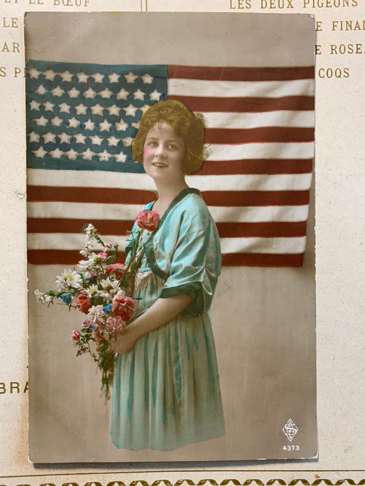 14-2-1919 Dame voor de Amerikaanse vlag (MC), Ophalen of Verzenden, Voor 1920, Gelopen, Overige thema's