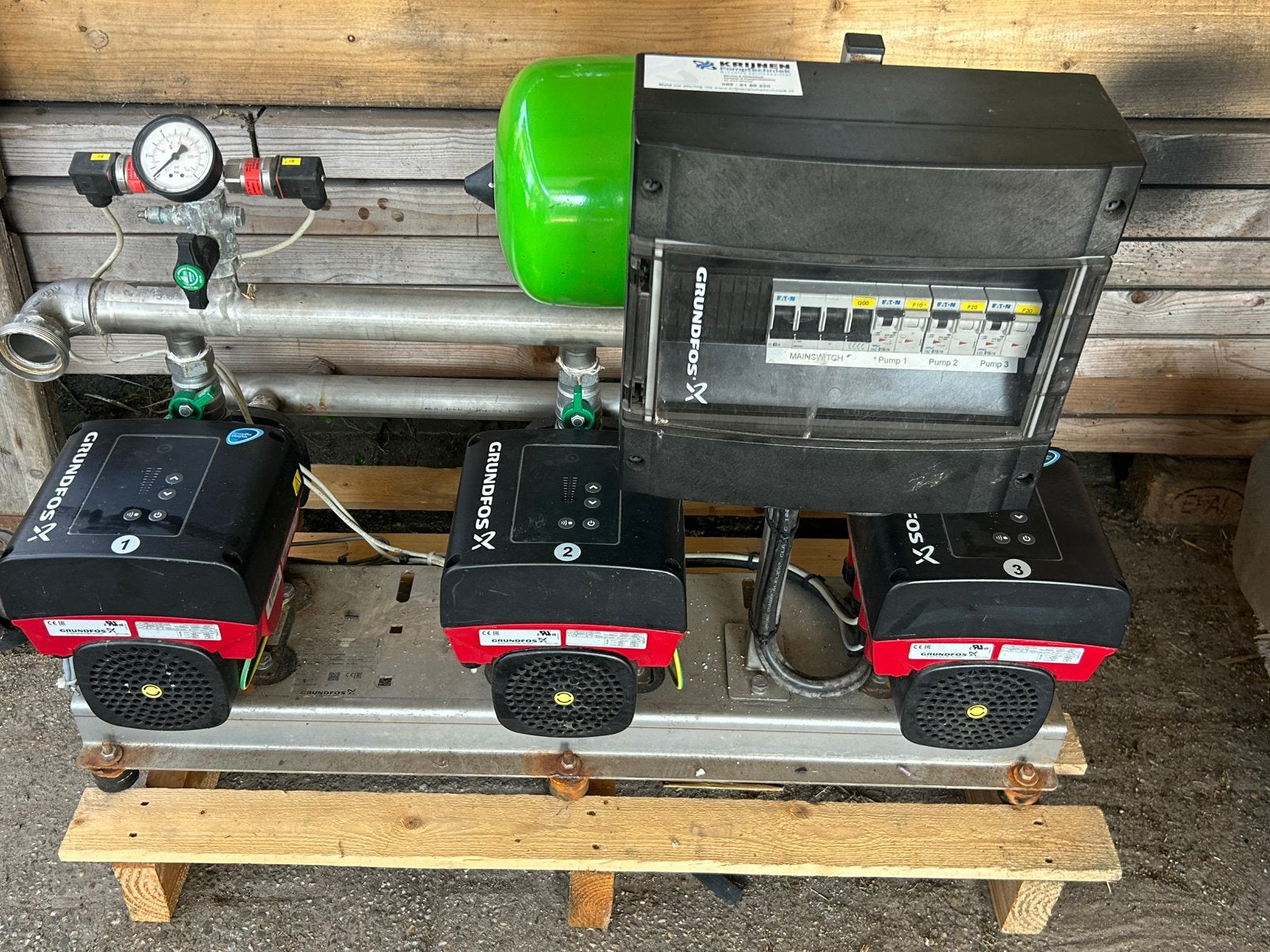 Grundfos, Ophalen, Gebruikt