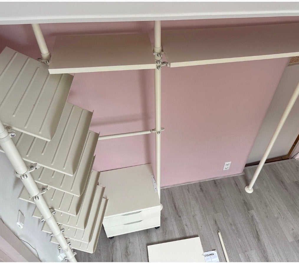 Losse onderdelen IKEA STOLMEN, Huis en Inrichting, Gebruikt, 100 tot 150 cm, Ophalen of Verzenden, Metaal