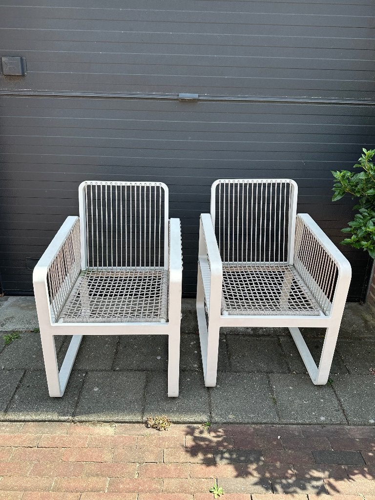 4 Seasons Outdoor Largo loungestoel 2x, Ophalen, Zo goed als nieuw, Aluminium