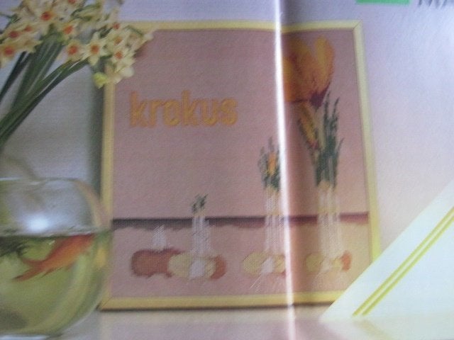Borduurpatroon  Lente Krokus  nr 9715, Verzenden, Nieuw, Handborduren, Patroon