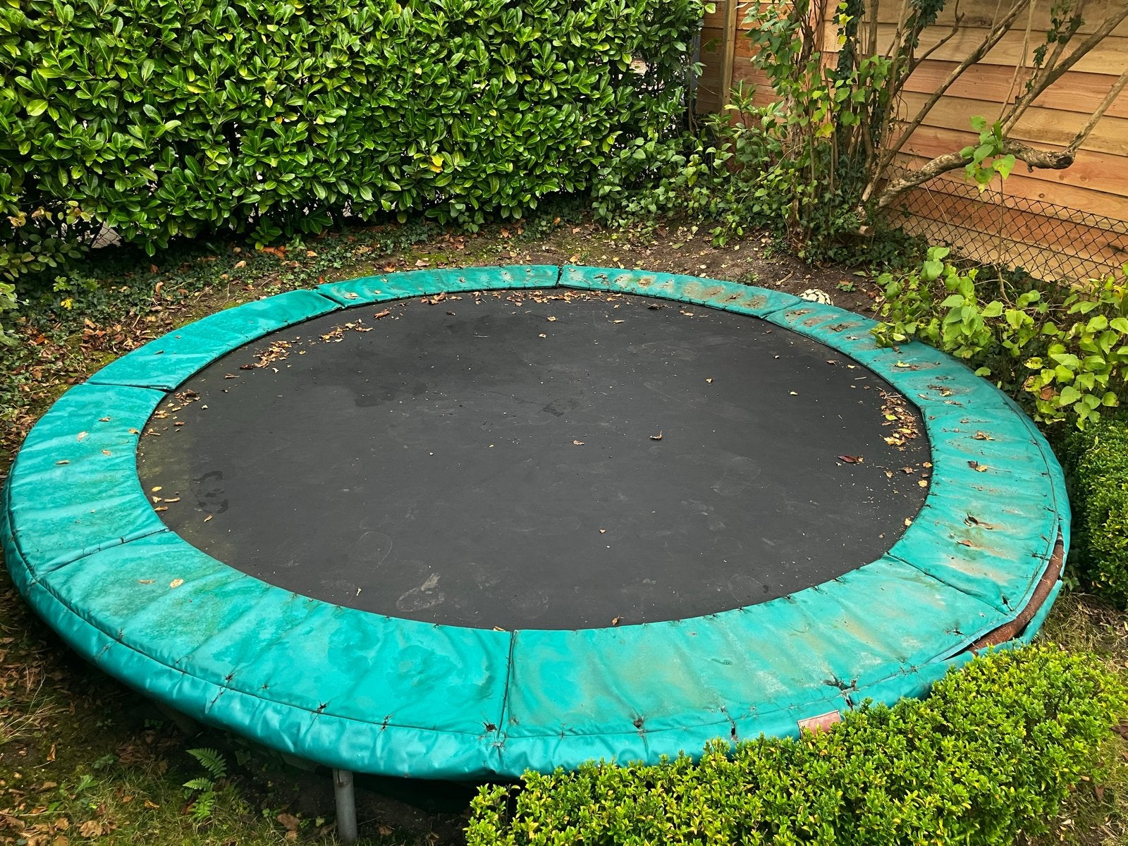 Berg Inground trampoline 380cm, Ophalen, Gebruikt