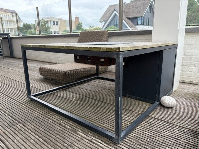 Cosidoft 100 vuurtafel zwart/teak, Ophalen, Gebruikt