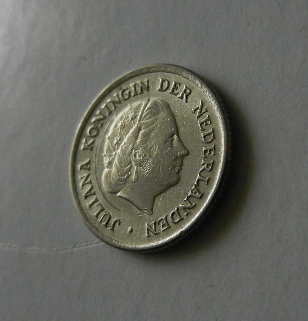 Nederland 10 cent 1958, Postzegels en Munten, Munten | Nederland, Verzenden, Koningin Juliana, 10 cent, Losse munt