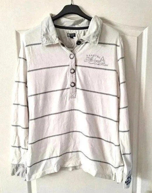 Gaastra heren polo longsleeve XL | 100% katoen | Nautical, Kleding | Heren, Gaastra, Wit, Maat 56/58 (XL), Ophalen of Verzenden