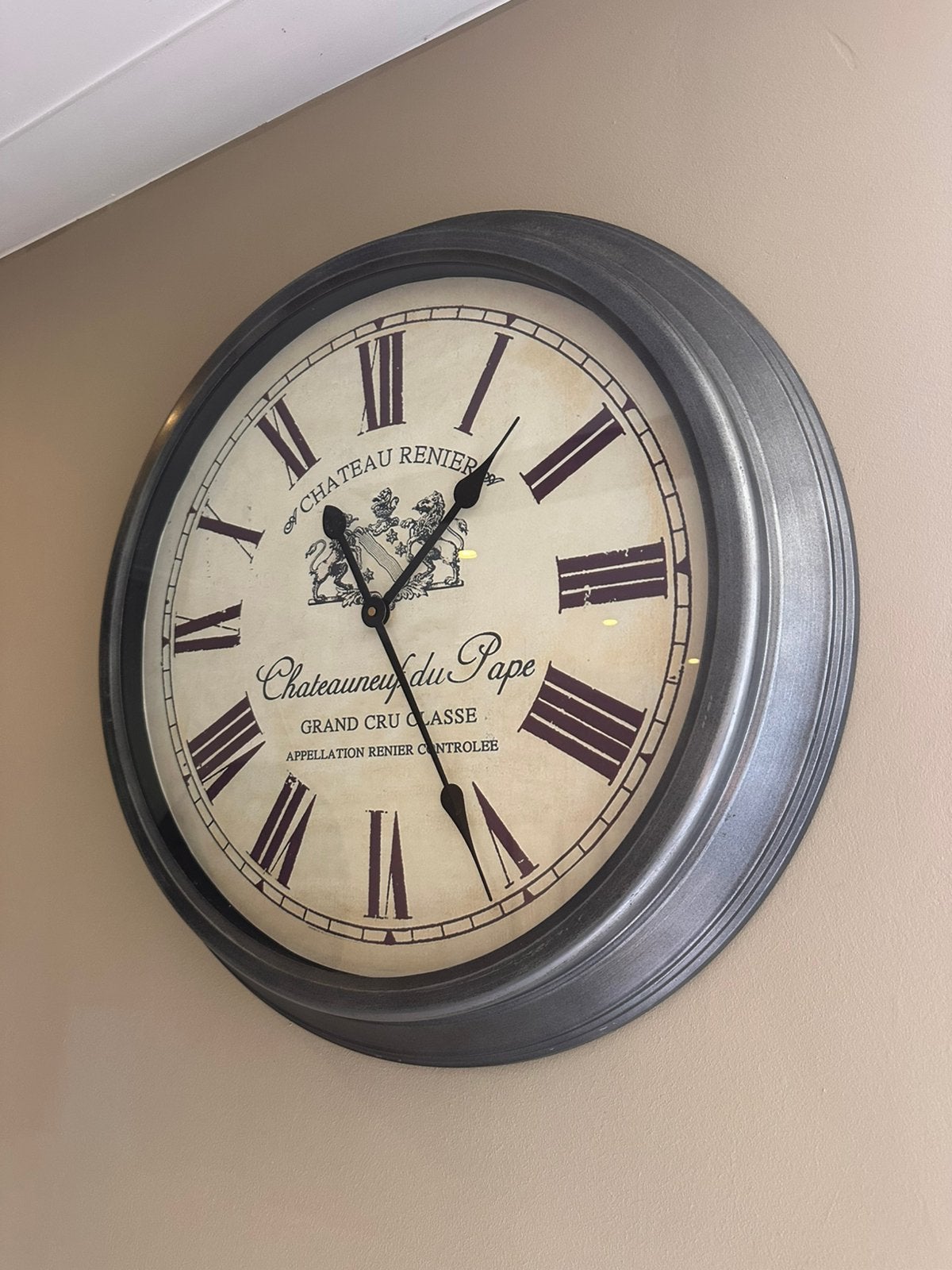 Klok 66cm, Ophalen of Verzenden, Zo goed als nieuw, Wandklok