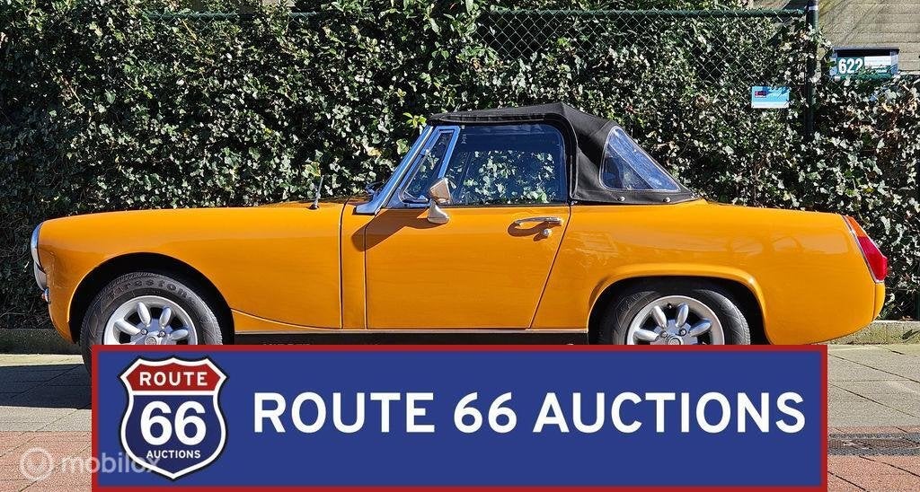 MG Midget 1500 | 1976 | Route 66 Auctions, Auto's, Oldtimers, Overige carrosserieën, Zwart, Bedrijf, Handgeschakeld