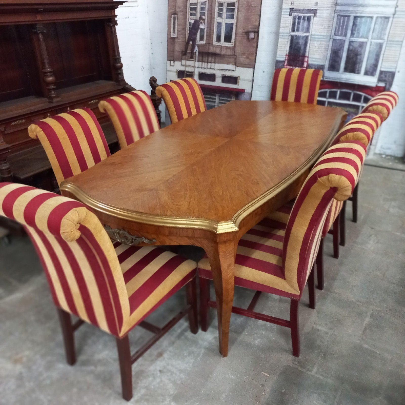 Eettafel. Eetkamerstoelen. Barok , Lodewijk XV, Ophalen