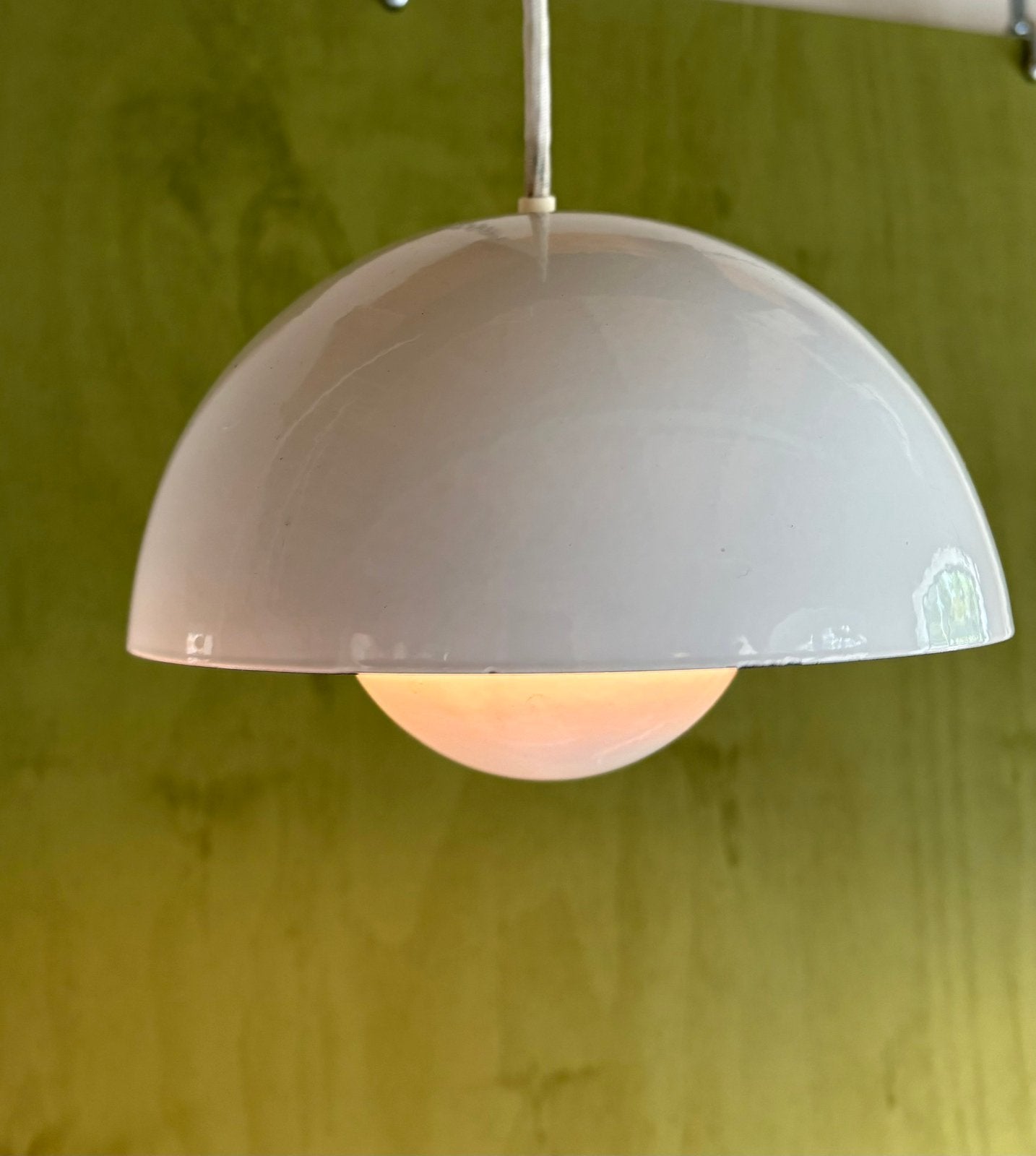 Louis Poulsen VP1 Flowerpot Verner Panton emaille vintage, Louis Poulsen Verner panton flowerpot, Zo goed als nieuw, X, Metaal