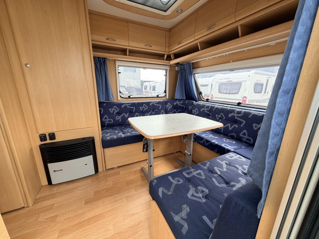 Dethleffs Camper 510 V zit+enkele bedden mover, Caravans en Kamperen, Rondzit, Bedrijf, Ringverwarming, Dethleffs