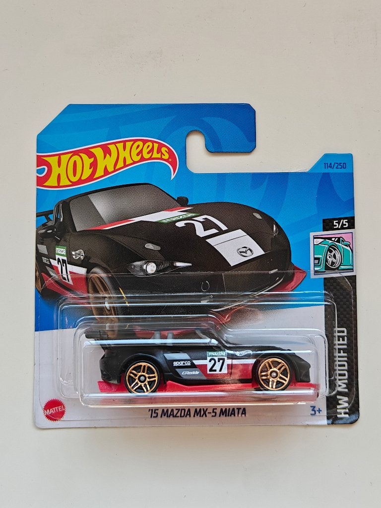 Hot Wheels '15 Mazda MX-5 Miata HW Modified, Ophalen of Verzenden, Nieuw, Auto