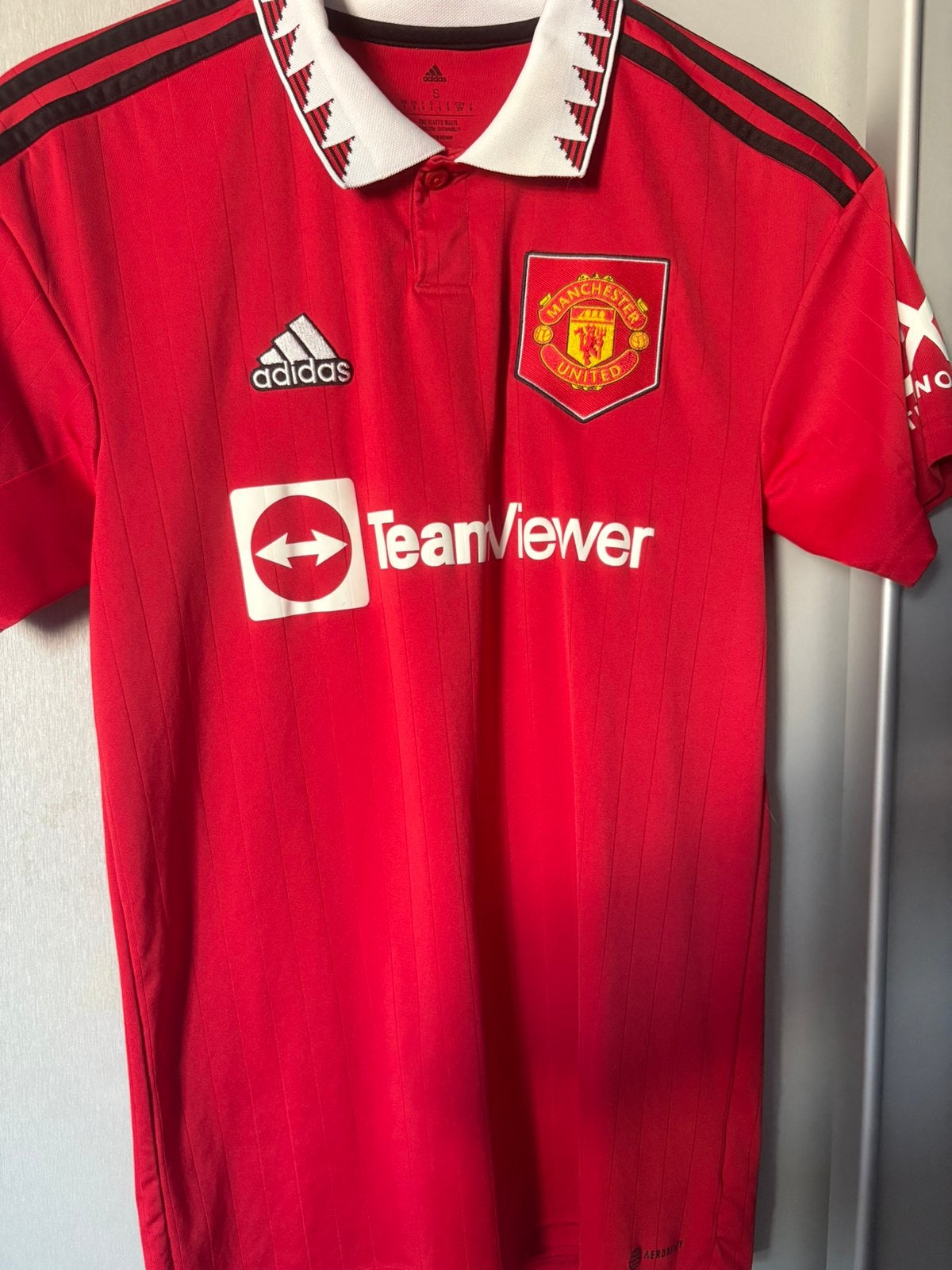 Origineel Manchester United thuisshirt Ronaldo, Verzenden, Zo goed als nieuw, Shirt