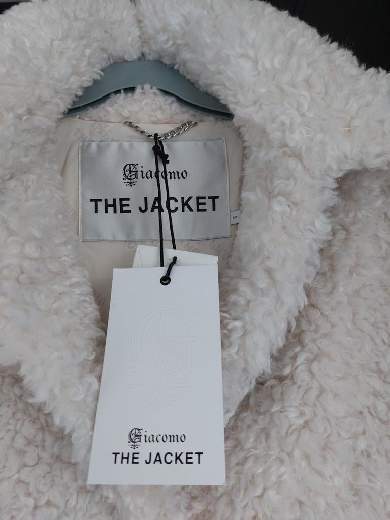 NIEUWE MODIEUZE JAS van GIACOMO THE JACKET maat S + KAARTJES, Wit, Nieuw, Ophalen of Verzenden, GIACOMO THE JACKET