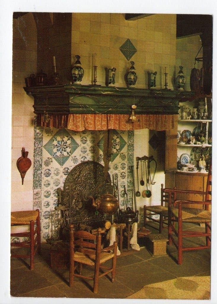 Assen.Ansichtkaart Schouw Boerenkamer Ontvangershuis Drenthe, Ophalen of Verzenden, 1960 tot 1980, Ongelopen, Drenthe