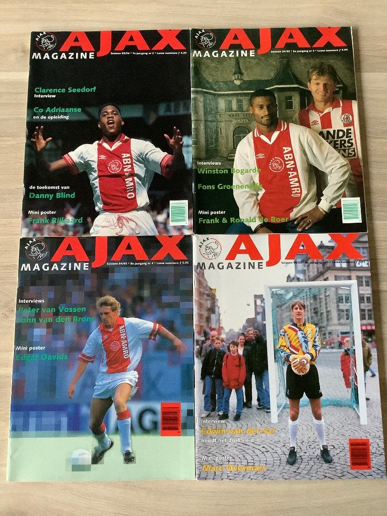 Ajax Magazines 1994-1995, Ophalen of Verzenden, Zo goed als nieuw, Ajax, Boek of Tijdschrift