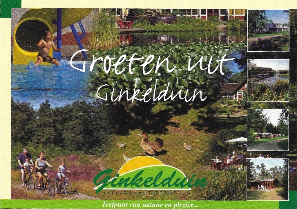 Ansichtkaart  	Leersum	Ginkelduin	Vakantiecentrum	8-luik, Verzamelen, Verzenden, 1980 tot heden, Ongelopen, Utrecht