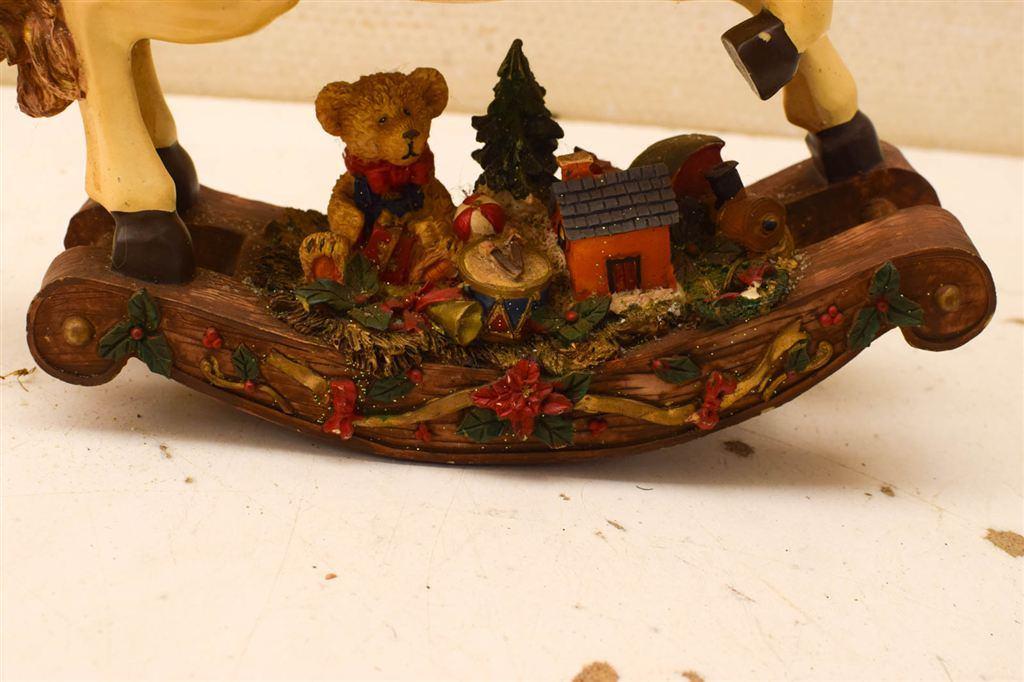 Vintage Kerstmis Hobbelpaardje 50651, Diversen, Kerst, Ophalen of Verzenden, Gebruikt