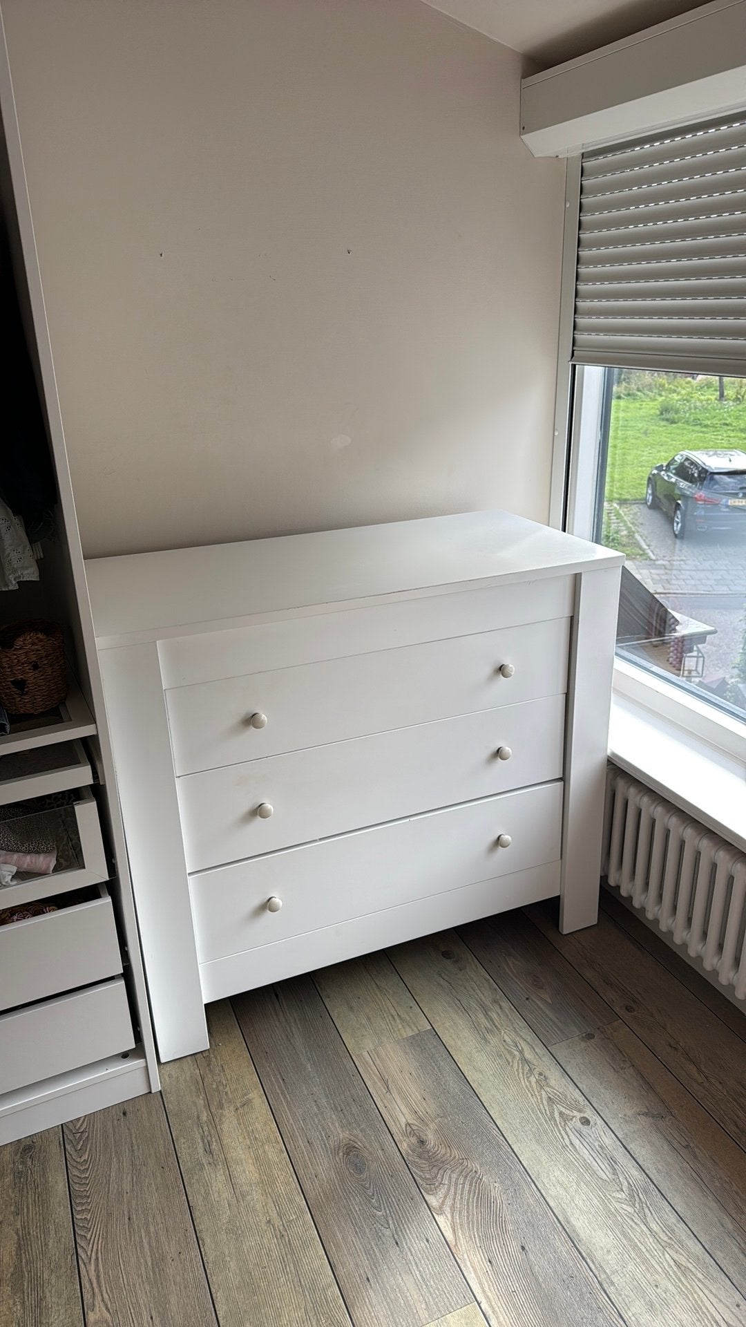 Comode en ledikant wit, Ophalen, Gebruikt, 50 tot 70 cm, 100 cm of meer