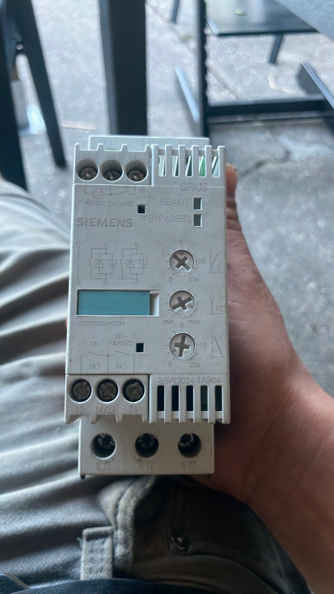 Siemens softstarter 5,5 kw, Ophalen of Verzenden, Zo goed als nieuw, Schakelaar