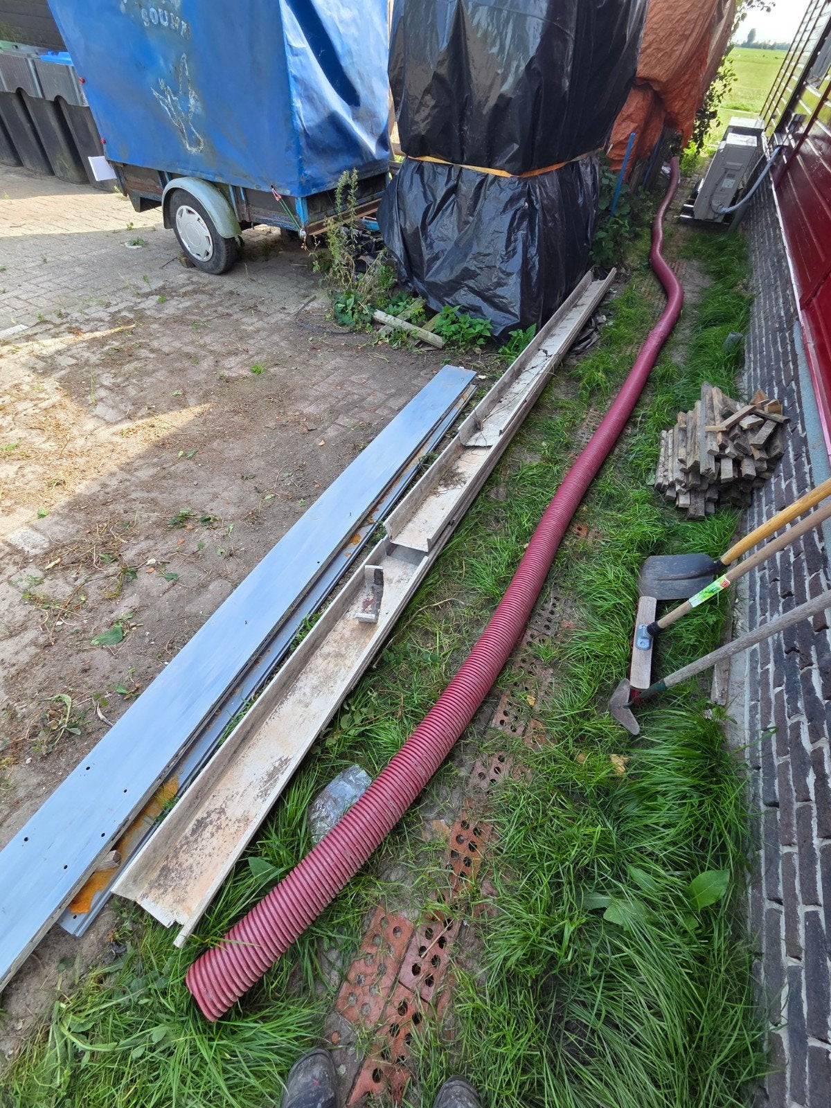 15 meter dakgoot, Ophalen, Gebruikt, 6 meter of meer, Dakgoot
