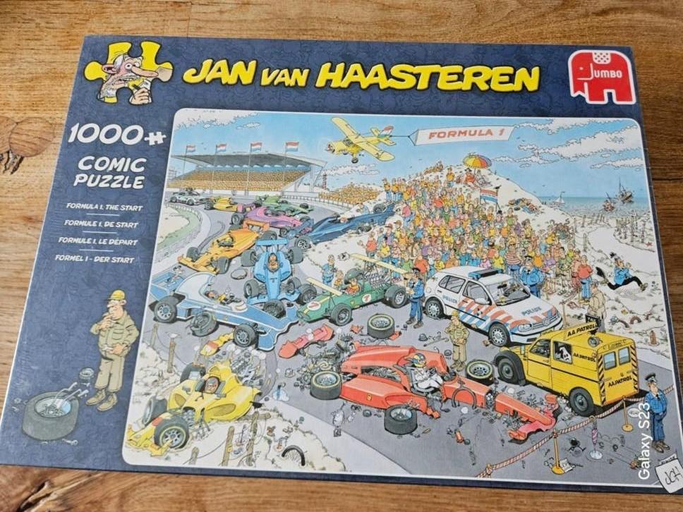 Jan van Haasteren Formule 1 de start - 1000 stukjes NIEUW, Ophalen of Verzenden, 500 t/m 1500 stukjes, Nieuw, Legpuzzel