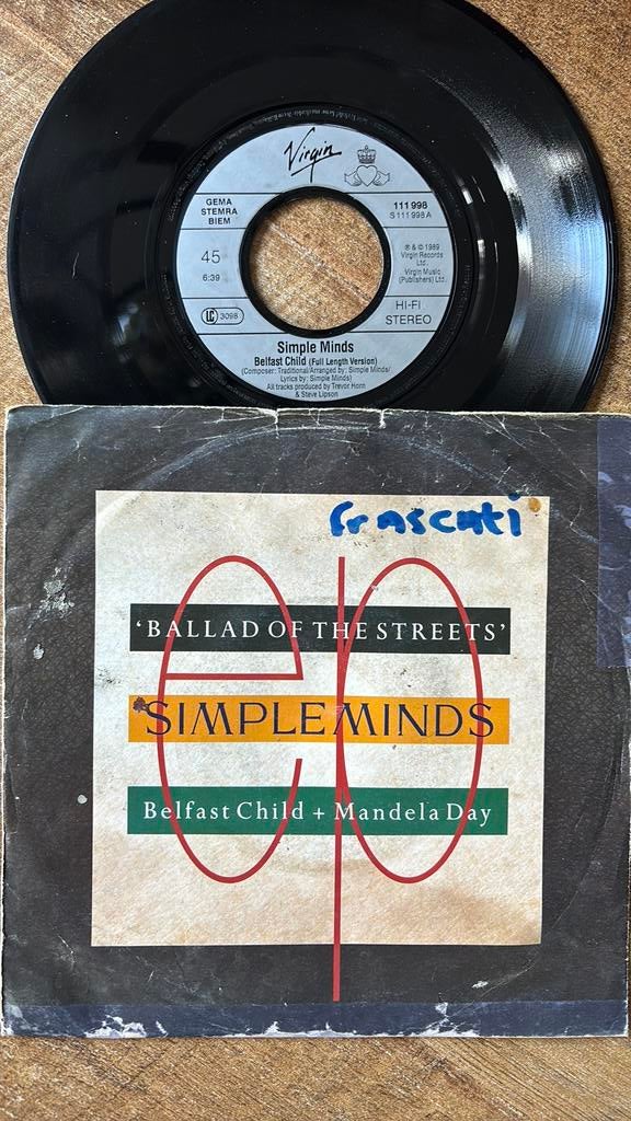 Simple minds- Belfast child, Ophalen of Verzenden, Zo goed als nieuw, Pop