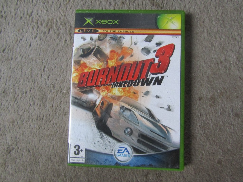 Xbox spel: Burnout 3 Takedown, Gebruikt, 1 speler, Racen en Vliegen, Ophalen of Verzenden