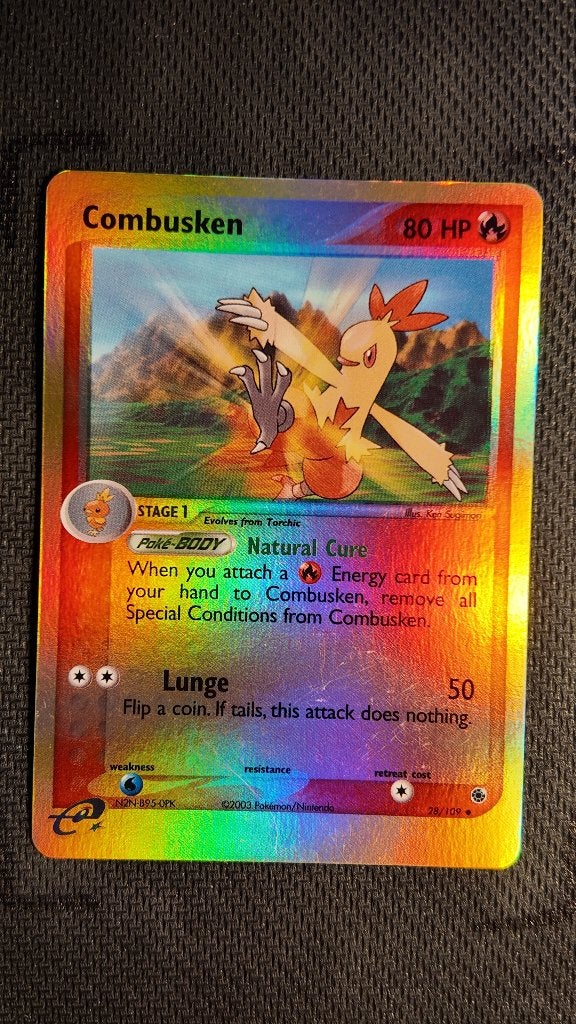 Combusken 28 Ruby & Sapphire | Pokemon kaart, Ophalen, Zo goed als nieuw, Losse kaart, Foil