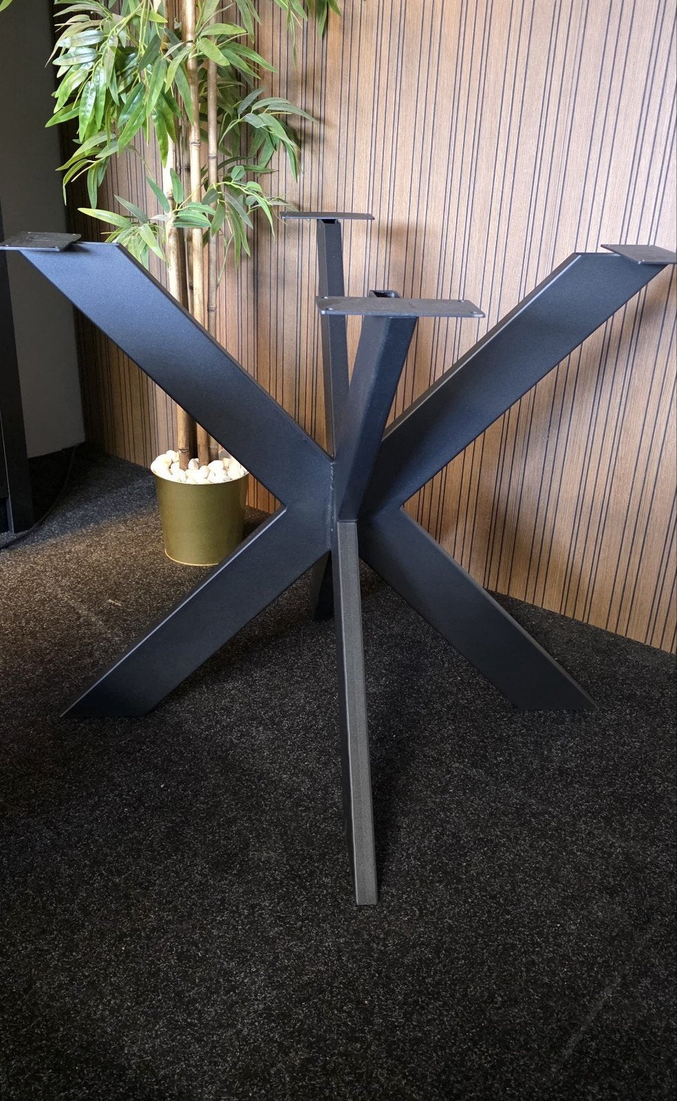 Nieuwe SPIN matrix tafelpoot 90x90x74 cm metaal, Ophalen, Tafelpoot, 50 tot 100 cm, Rond