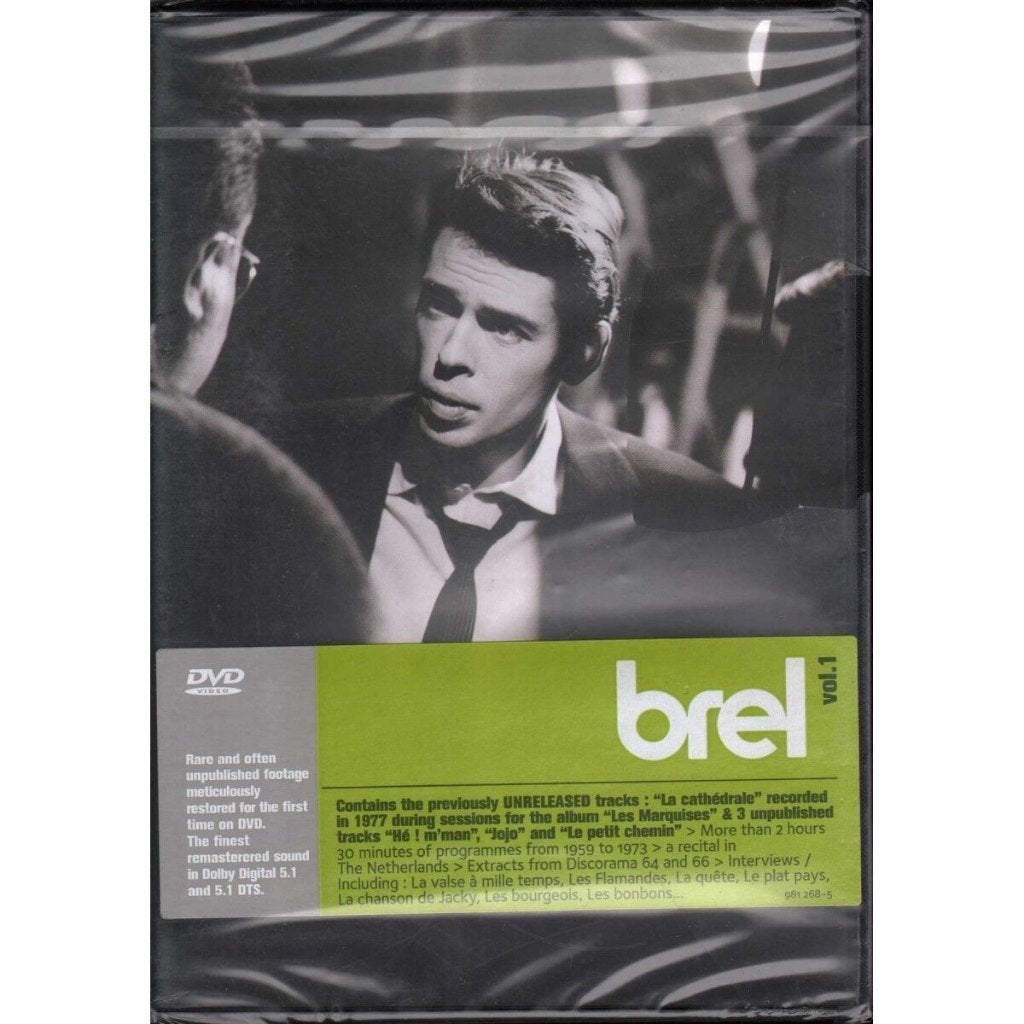 DVD JACQUES BREL vol 1 met onuitgebracht werk ! greatesthits, Alle leeftijden, Verzenden, Zo goed als nieuw, Concert