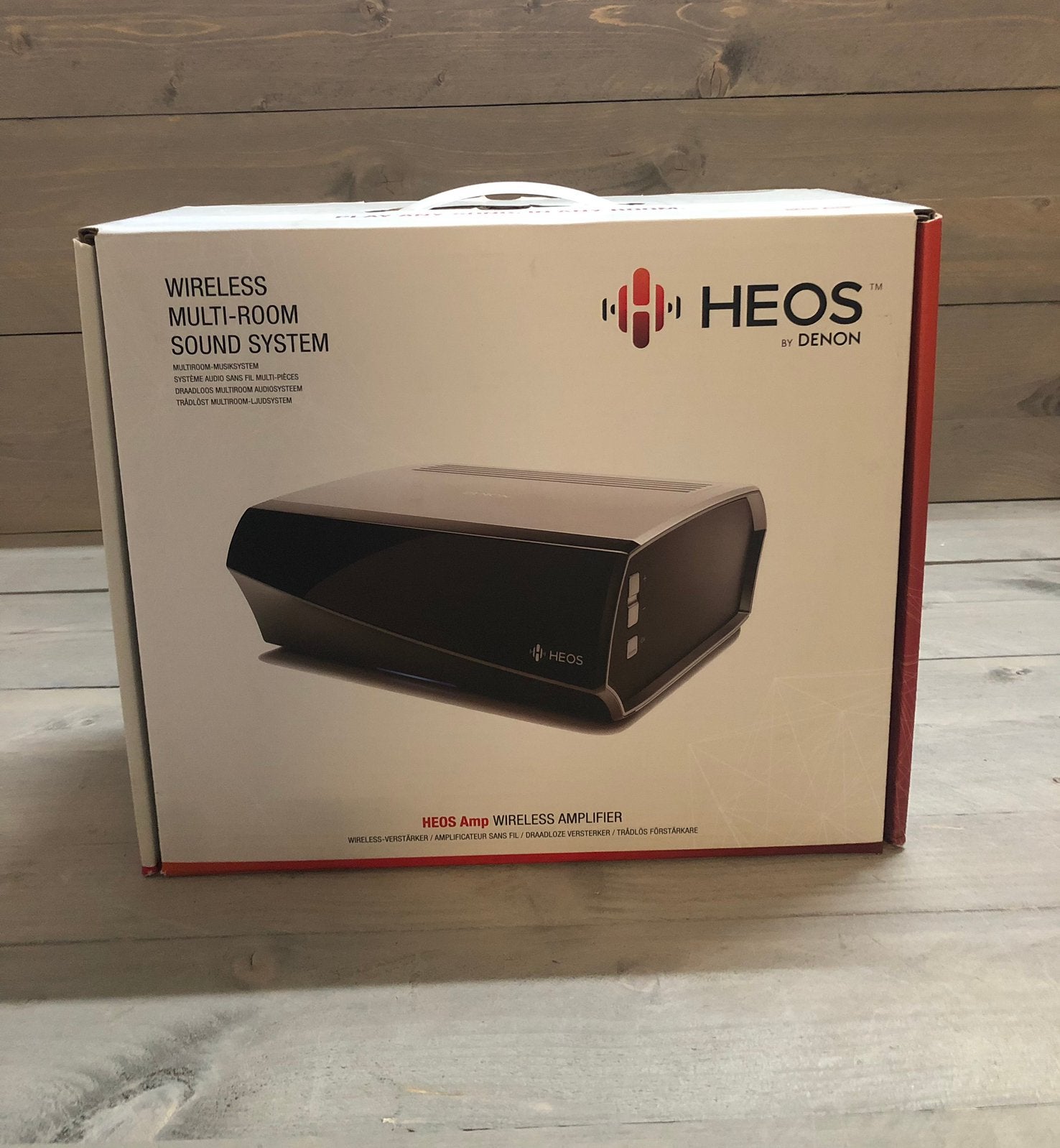 Denon HEOS AMP 2.0 Channel Home Amplifier - Black/Silver, Nieuw, Ophalen of Verzenden, Nvt, Nvt