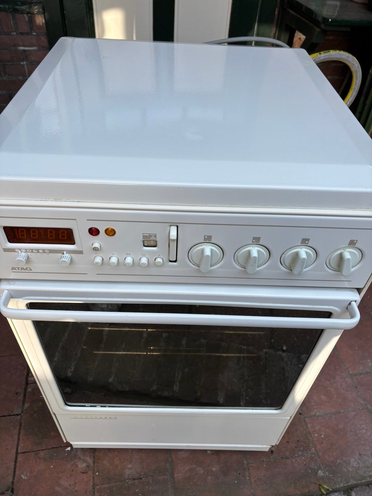 Vintage Atag Gasfornuis met elektrische oven, Ophalen, Gebruikt, Minder dan 85 cm, 4 kookzones