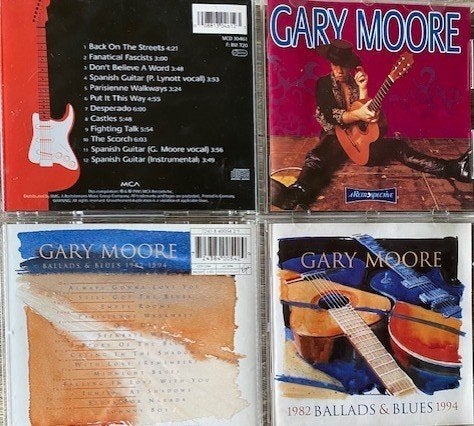 GaryMoore:AfterTheWar/BluesAlive/BackTo The Blues/AfterHours, Ophalen of Verzenden, 1980 tot heden, Zo goed als nieuw, Blues