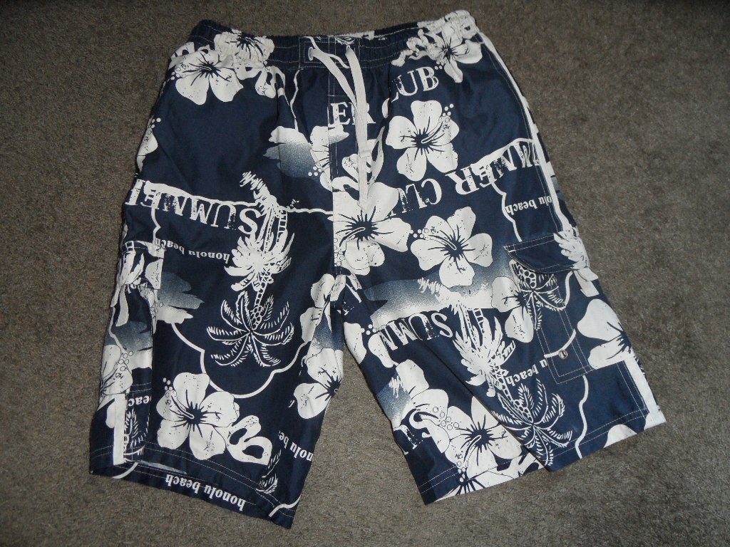 In goede staat verkerende donkerblauwe zwemshort, M, Kleding | Heren, Ophalen of Verzenden, Maat 48/50 (M), Blauw, Zwemshort