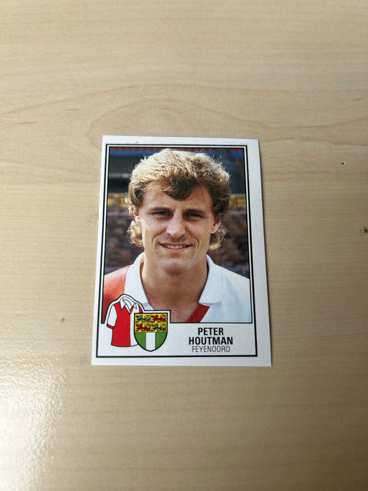 Panini Voetbal 85 Sticker Peter Houtman Feyenoord, Ophalen of Verzenden, Zo goed als nieuw, Feyenoord, Poster, Plaatje of Sticker