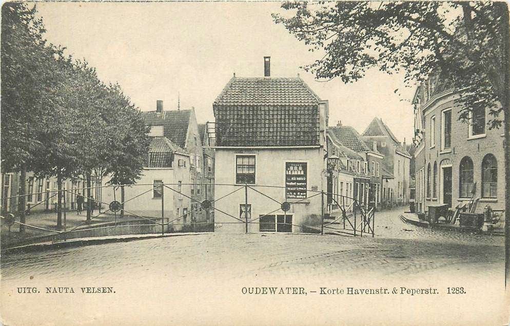 304-049-027 Oudewater Korte Havenstraat met Peperstraat, Verzenden, Voor 1920, Utrecht