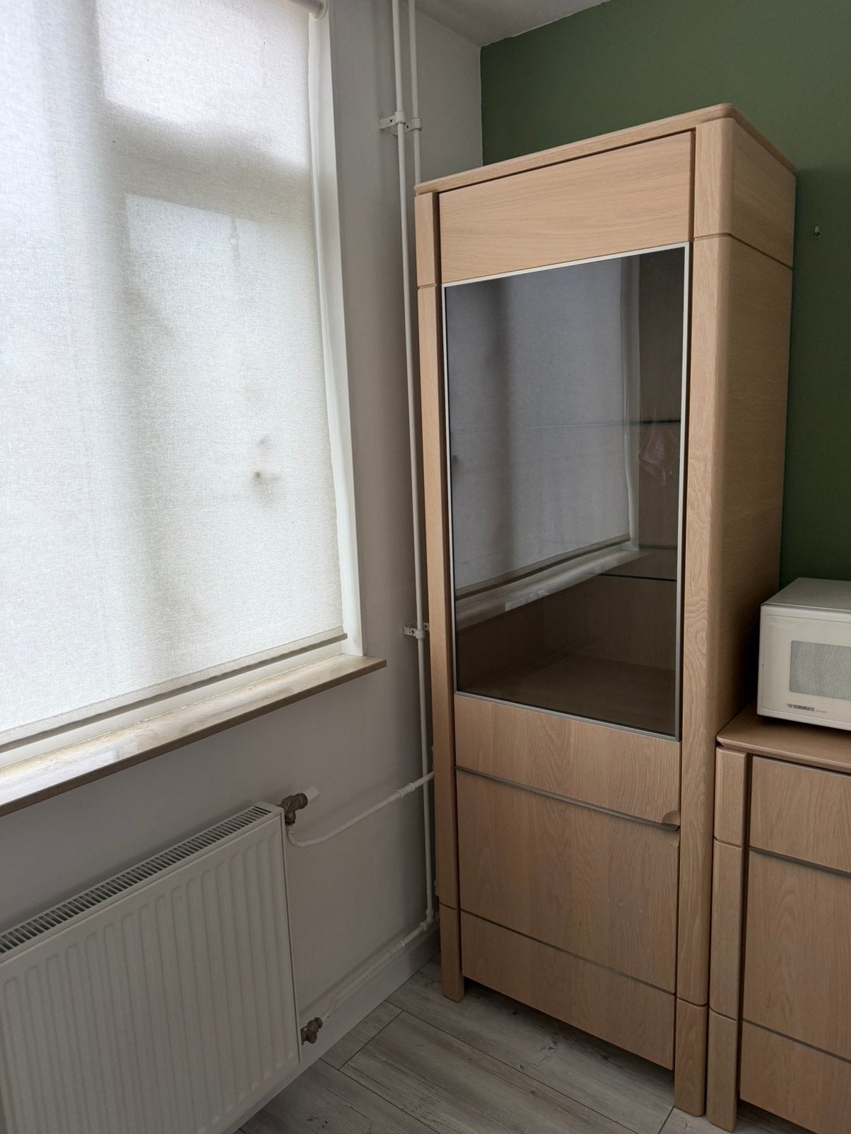 Vitrine kast met verlichting, 200 cm of meer, 25 tot 50 cm, 50 tot 100 cm, Ophalen of Verzenden