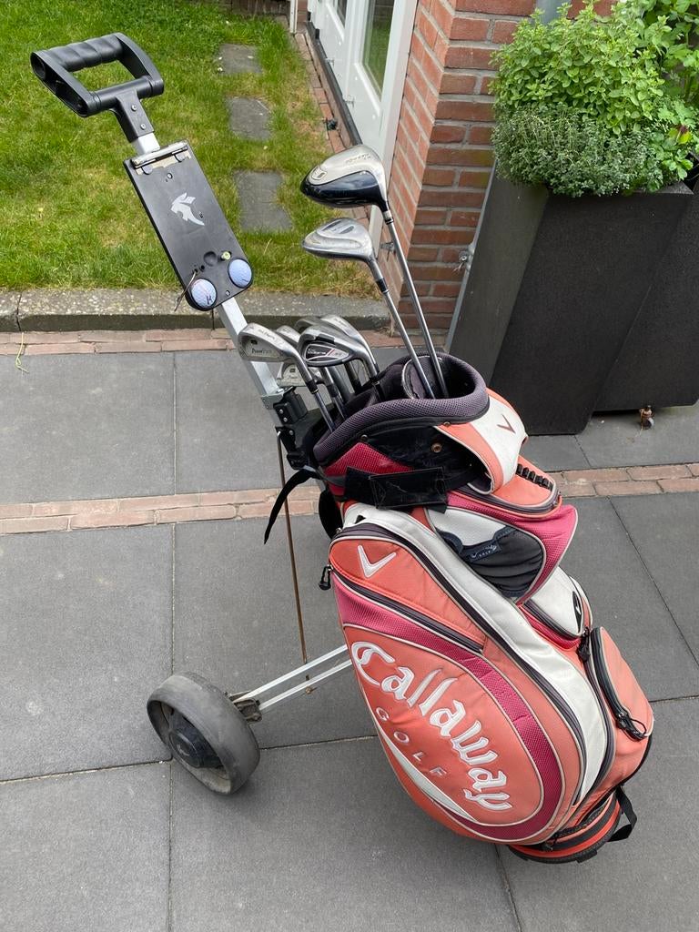 Golftas met herenclubs, Ophalen, Zo goed als nieuw, Set