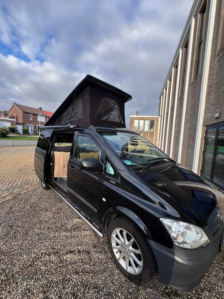 Mercedes buscamper, Marco Polo look edition vast bed & airco, Caravans en Kamperen, Chemisch toilet, Gaslek-detector, Tot en met 2