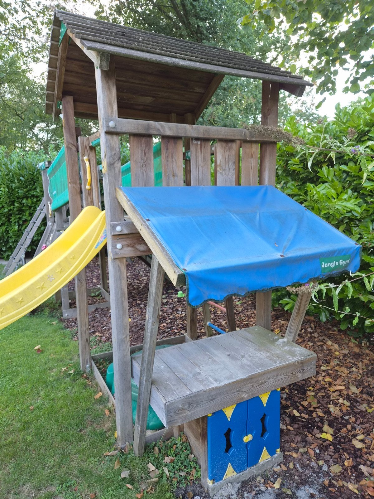 Jungle Gym Speeltoestel met Glijbaan, Klimnet en Zandbak, Ophalen, Gebruikt, Klimnet