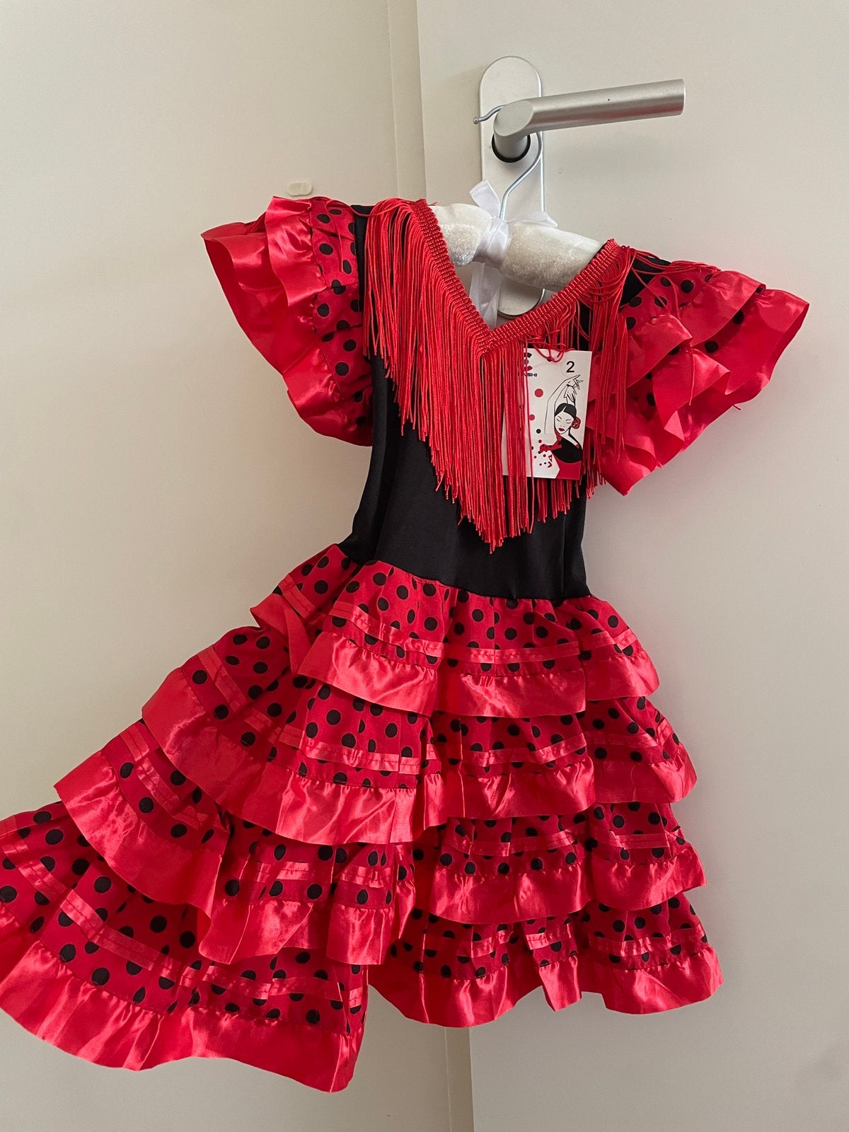 Nieuw-Spaanse flamenco jurk, Kinderen en Baby's, Ophalen, Nieuw, 104 of kleiner, Meisje