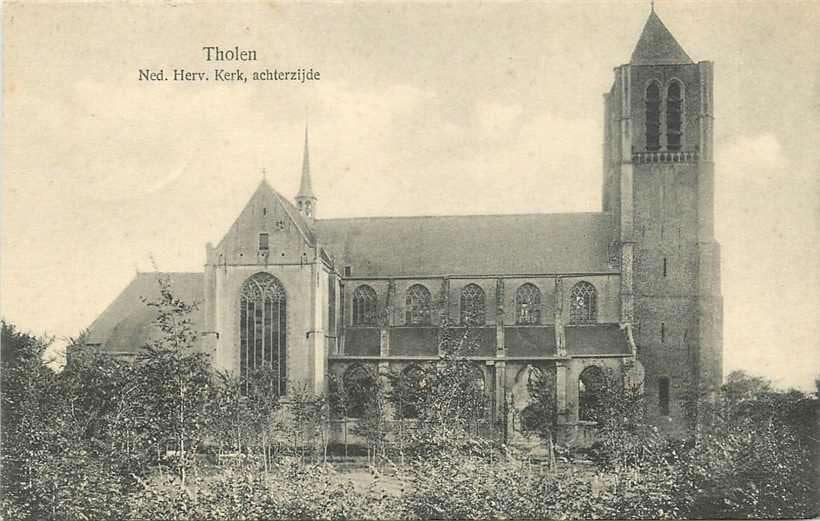377-435-027 Tholen NH Kerk, Verzenden, Voor 1920, Zeeland