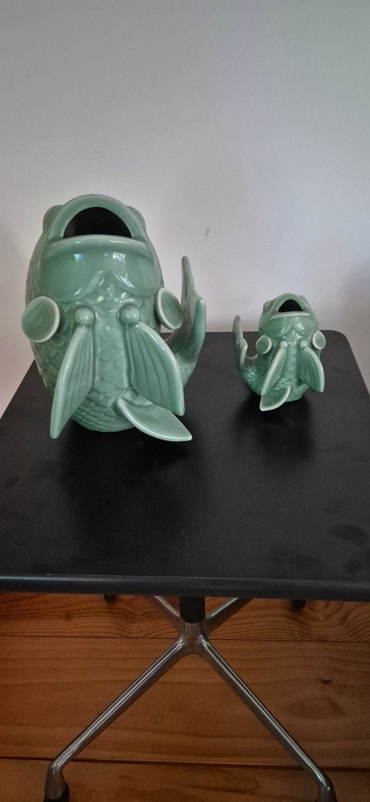 Set van 2 koikarpers - decoratief en uniek, Antiek en Kunst, Ophalen of Verzenden