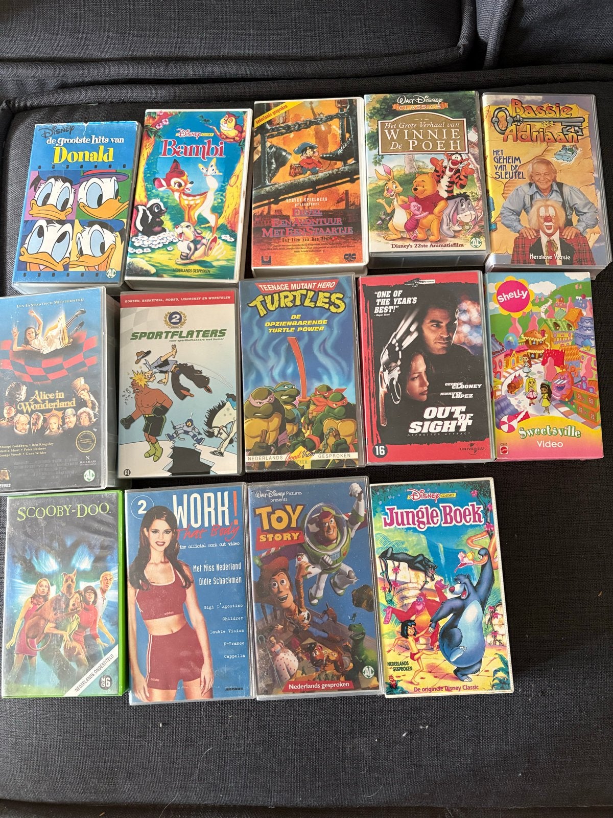 Grote collectie Disney en andere VHS-banden, Alle leeftijden, Ophalen, Gebruikt, Overige genres
