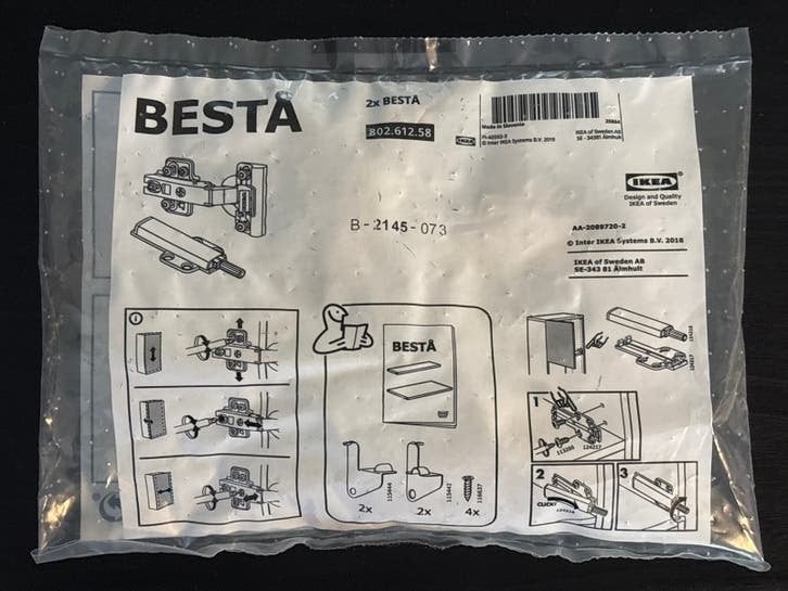IKEA BESTÅ Scharnieren 802.612.58 (Nieuw), Ophalen, Nieuw