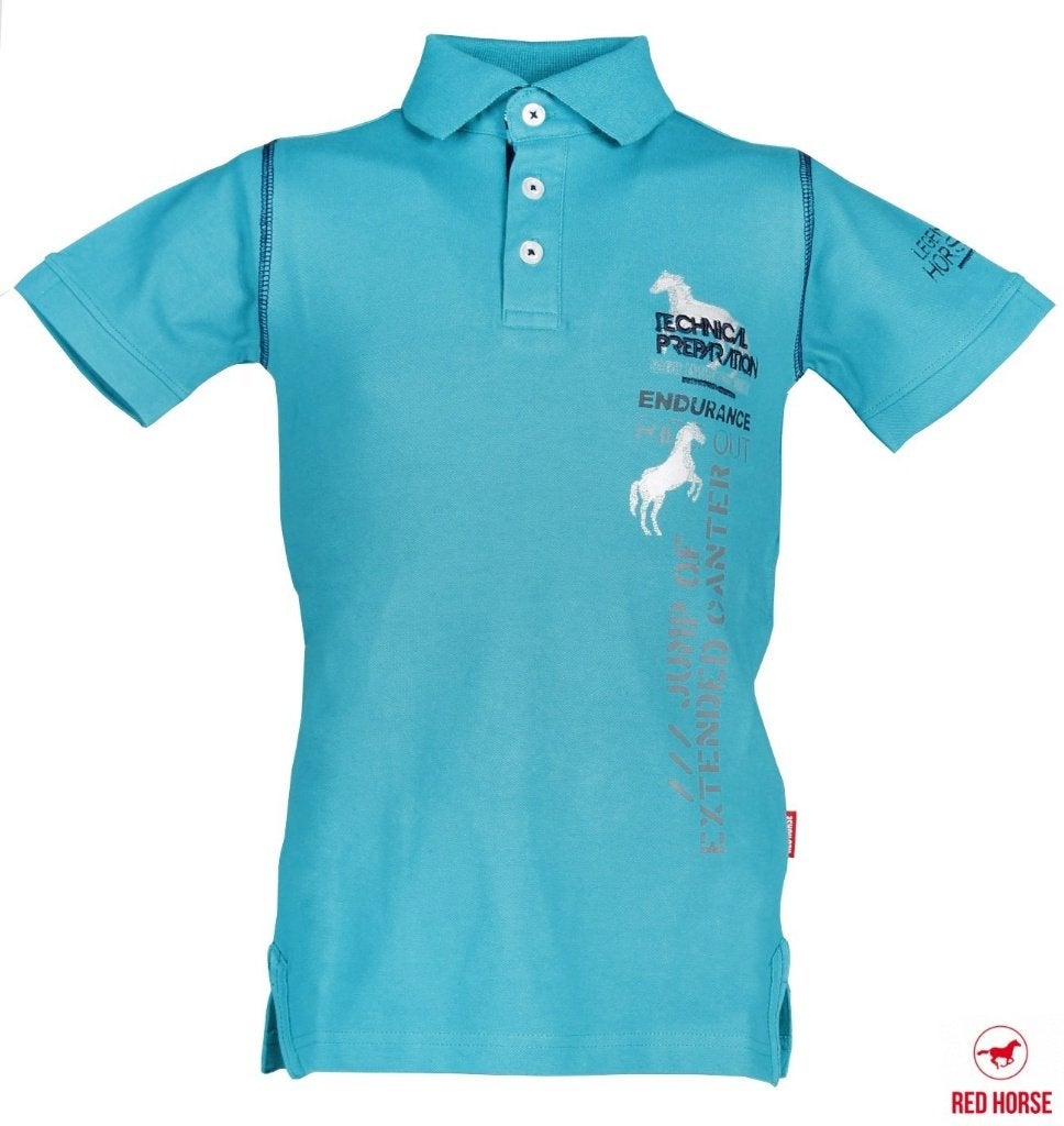 Tropical green Red Horse California jongens polo maat 104, Met stretch, Ampèrestraat 15-178013PT Zwolle, Kinderen, Dressuur