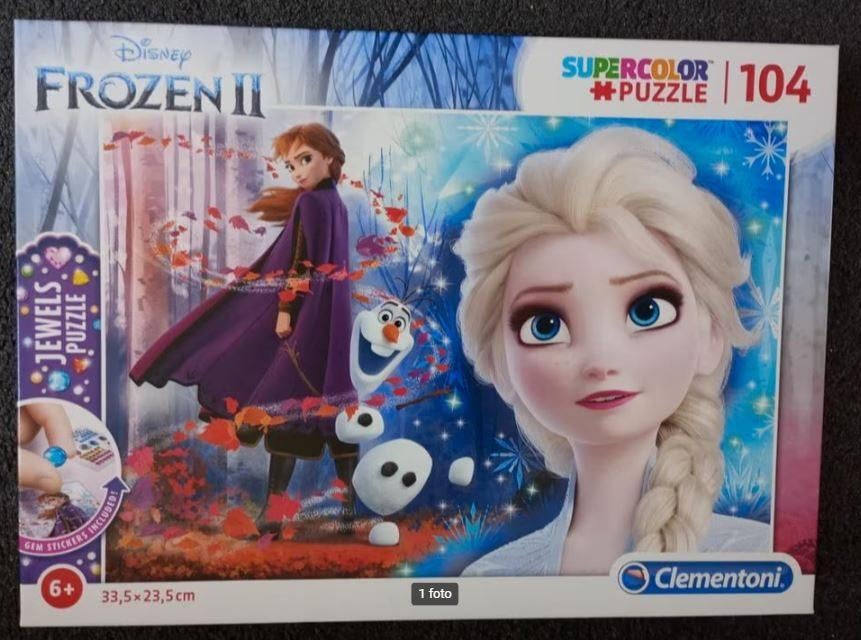 Puzzel Frozen, Ophalen of Verzenden, 10 tot 50 stukjes, Zo goed als nieuw, 6 jaar of ouder