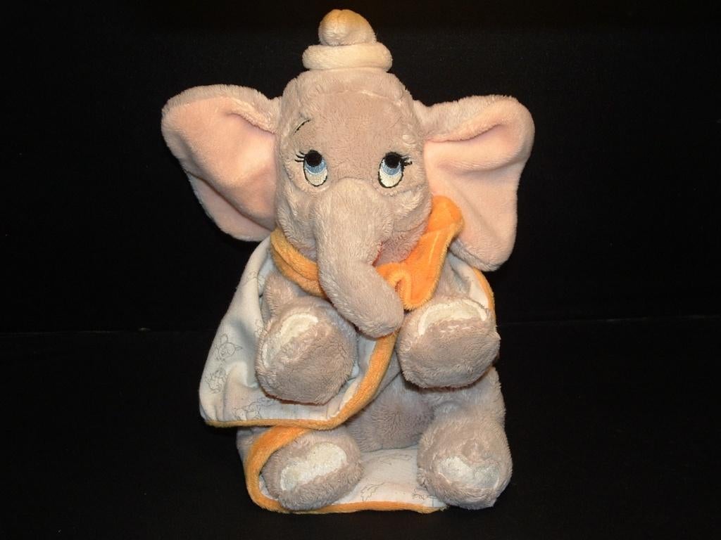 NICOTOY DISNEY OLIFANT DOMBO BABY PLUCHE BEIGEGRIJS, Kinderen en Baby's, Speelgoed | Knuffels en Pluche, Ophalen of Verzenden